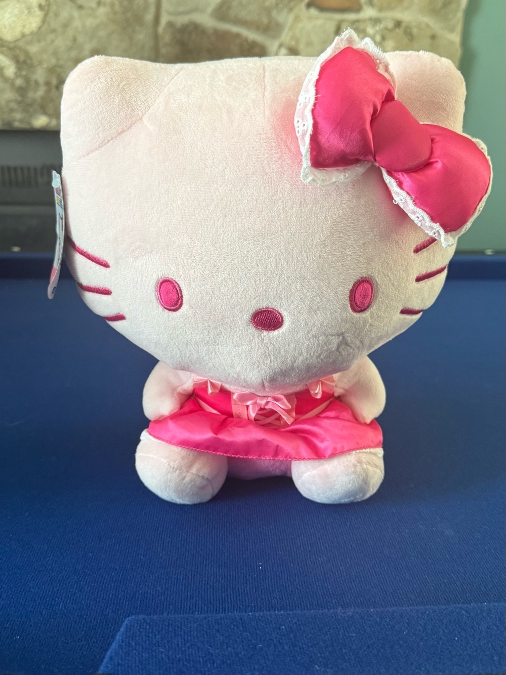 Hello Kitty Pink and Hot Pink Plush Doll with Bow